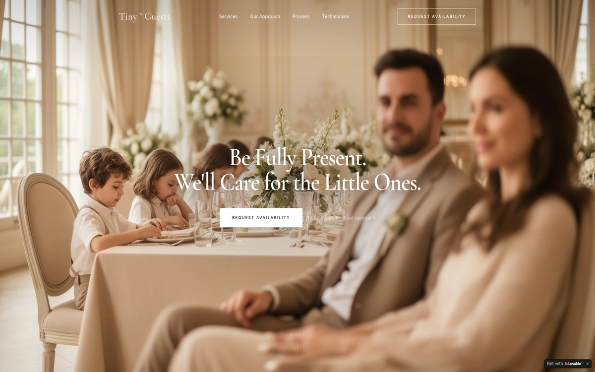 Tiny Guests website